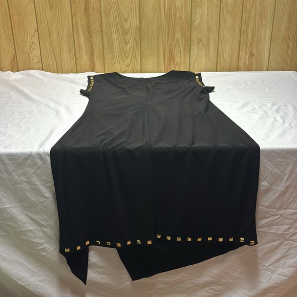 Emma & Michele Black Asymmetrical Sheath Dress - Picture 9 of 11